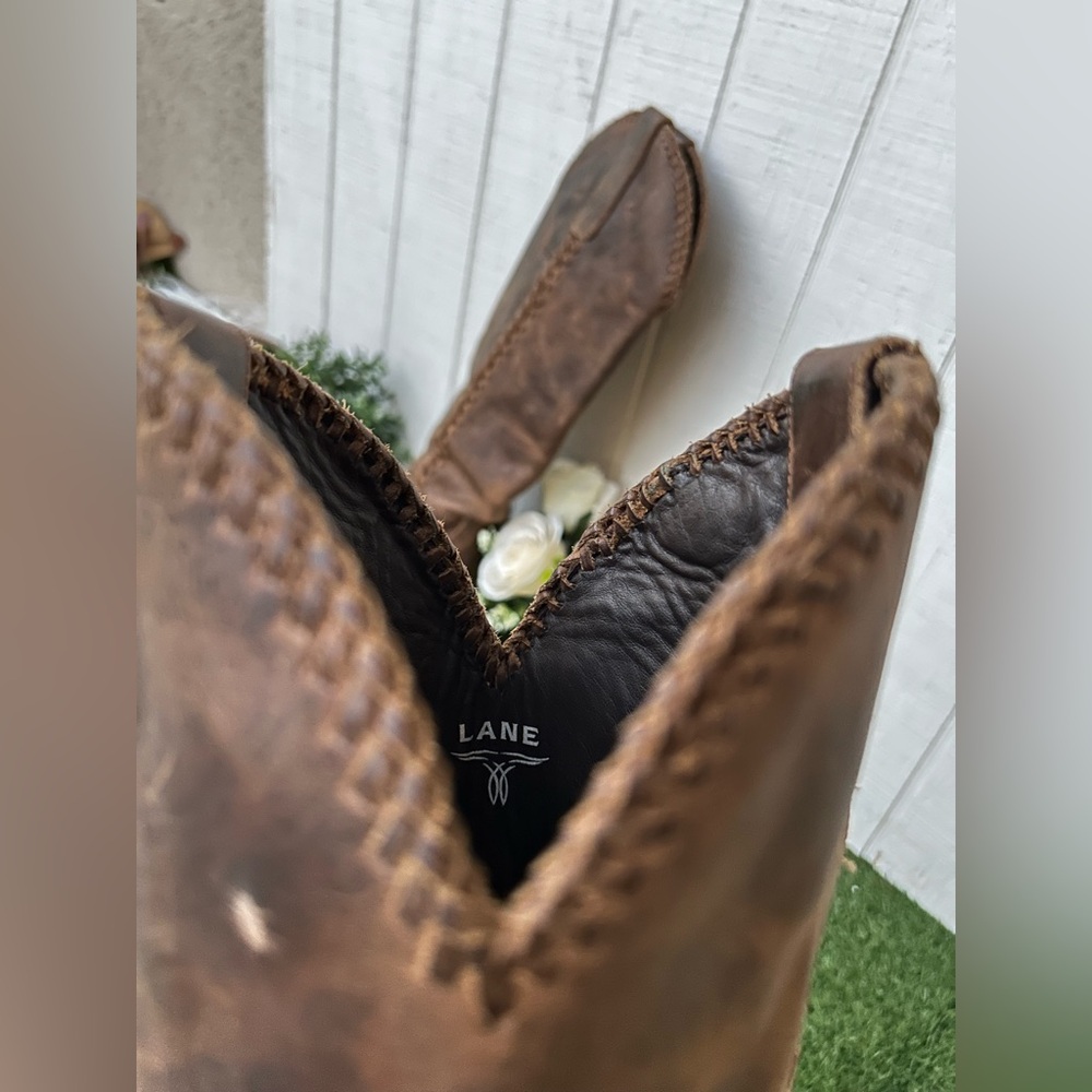 Lane
Plain Jane Burnt Caramel cowboy boot women size 10 gently used - Picture 13 of 16